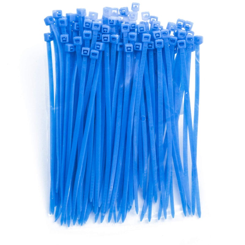 MILEKE 4 Inch Zip Ties (Tying Length 2.8""), 300Pcs Nylon Cable Ties Blue - Image 3